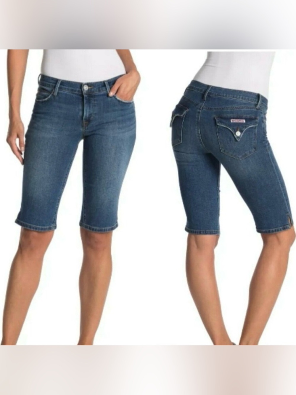 HUDSON Knee Length Viceroy Denim Jean Shorts Size 26